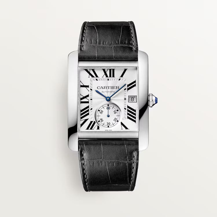 Tank MC – Silver Dial & Black Leather
