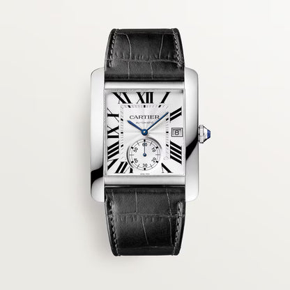Tank MC – Silver Dial & Black Leather