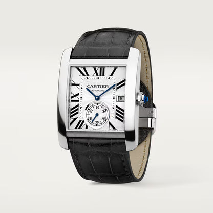 Tank MC – Silver Dial & Black Leather