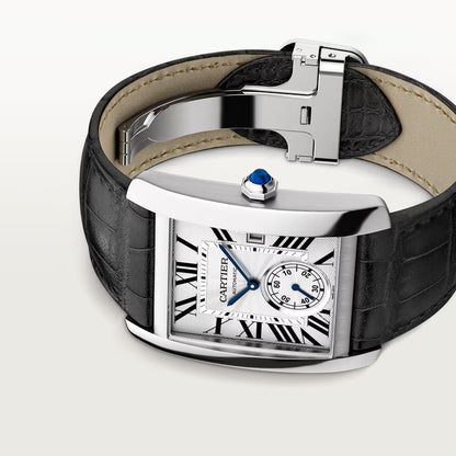 Tank MC – Silver Dial & Black Leather