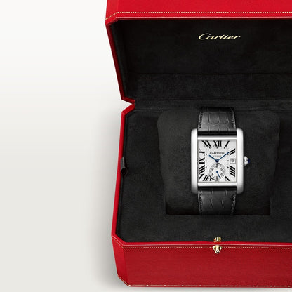 Tank MC – Silver Dial & Black Leather