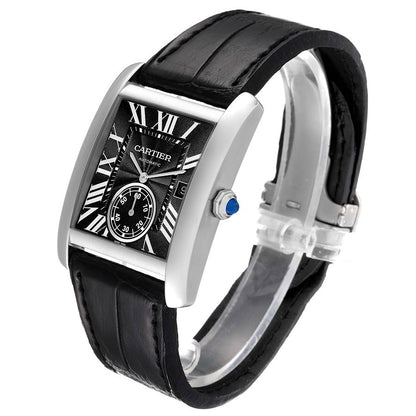 Tank MC – Black Dial & Black Leather