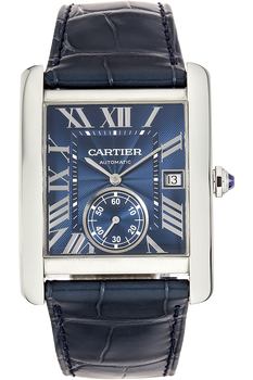 Tank MC – Blue Dial & Navy Leather