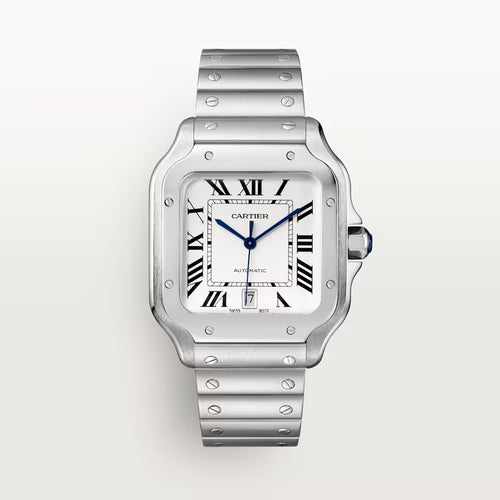Santos – Silver & White Dial