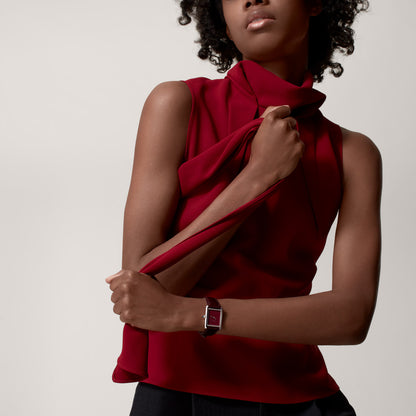 Tank Must – Burgundy Dial & Burgundy Leather