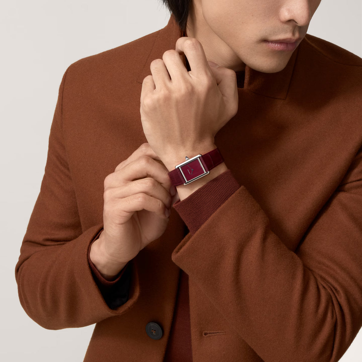 Tank Must – Burgundy Dial & Burgundy Leather