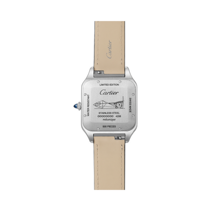 Santos-Dumont – Two-Tone Rose Gold, Salmon Dial & Black Leather