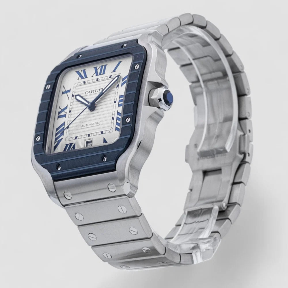 Santos Large – Steel & Blue