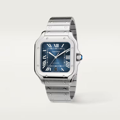 Santos – Blue Dial & Steel
