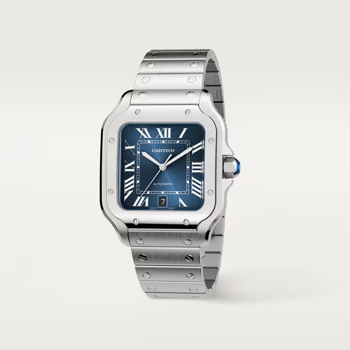 Santos – Blue Dial & Steel