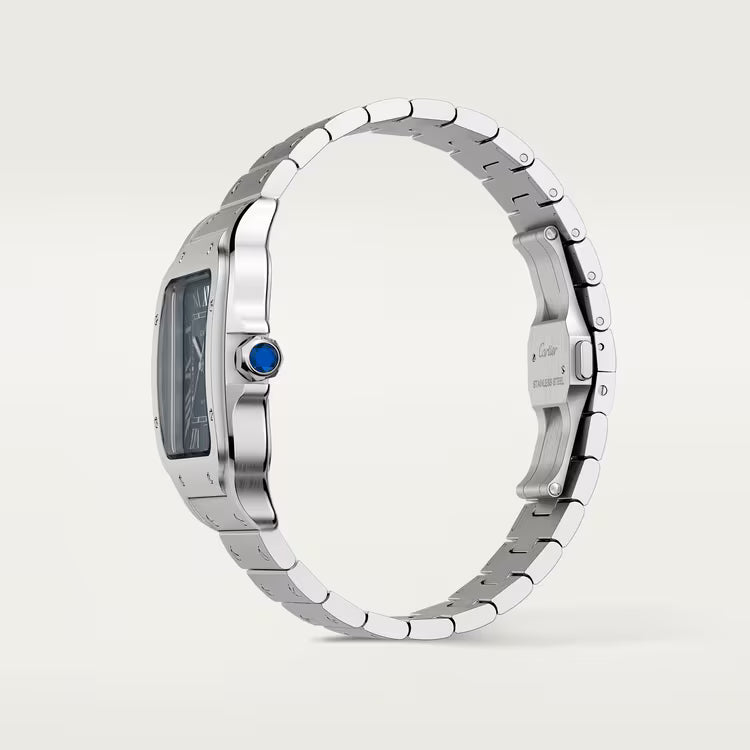 Santos – Blue Dial & Steel