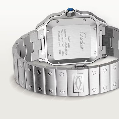 Santos – Blue Dial & Steel