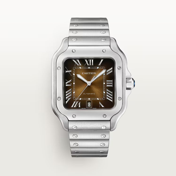 Santos – Brown Dial & Steel