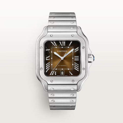 Santos – Brown Dial & Steel