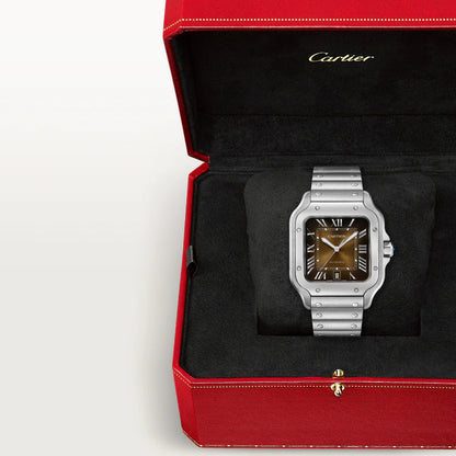 Santos – Brown Dial & Steel