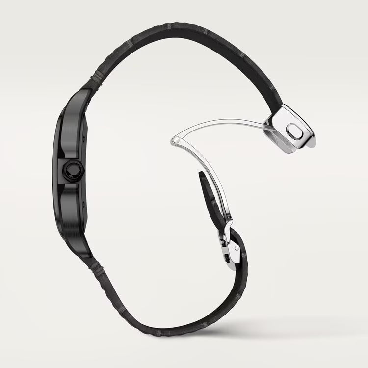 Santos – All Black & Leather Strap