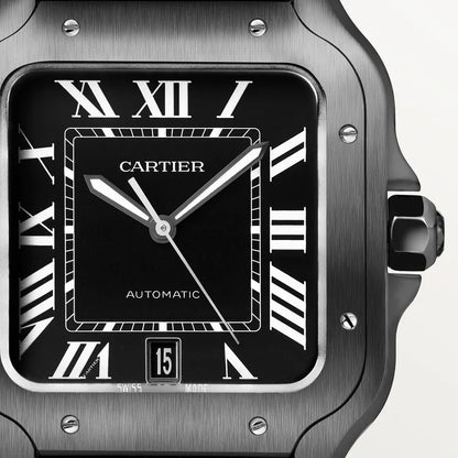 Santos – All Black & Leather Strap
