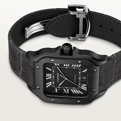 Santos – All Black & Leather Strap