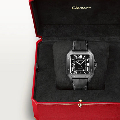 Santos – All Black & Leather Strap