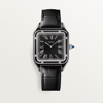 Santos-Dumont – Silver Dial & Leather Strap