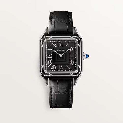 Santos-Dumont – Silver Dial & Leather Strap