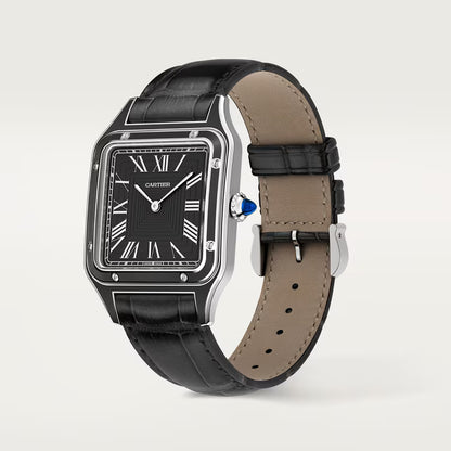 Santos-Dumont – Silver Dial & Leather Strap