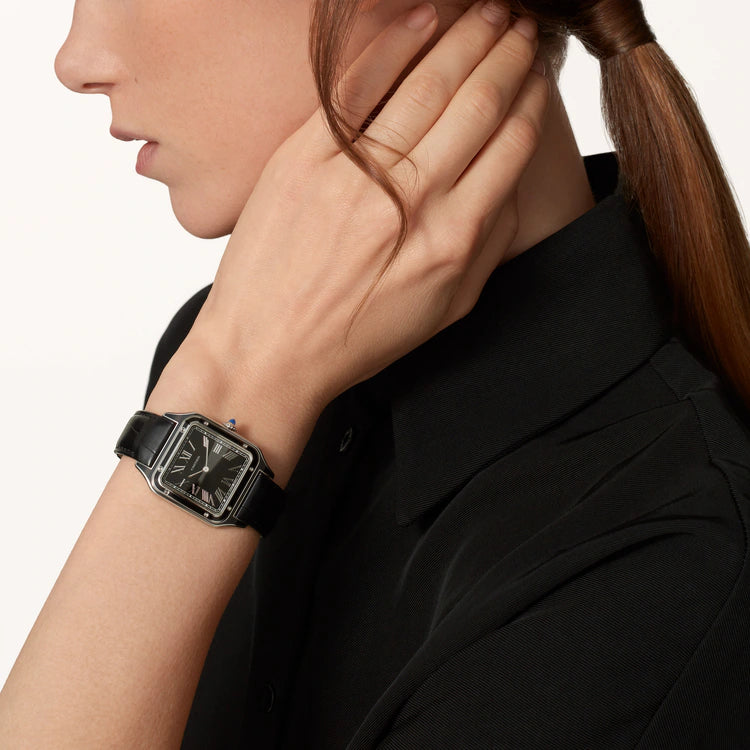 Santos-Dumont – Silver Dial & Leather Strap