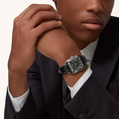 Santos-Dumont – Silver Dial & Leather Strap