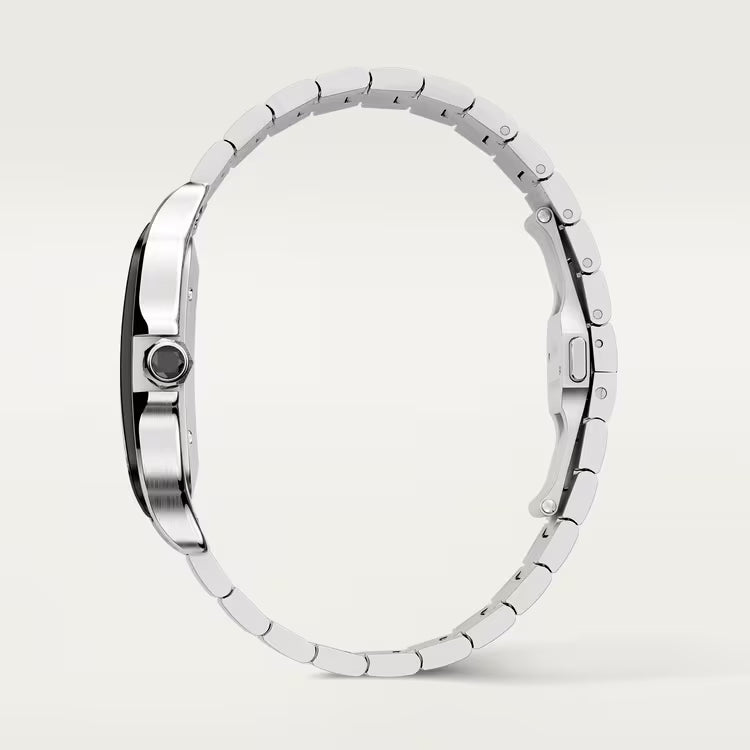 Santos – Steel & Black Dial