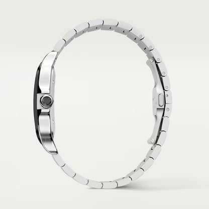 Santos – Steel & Black Dial