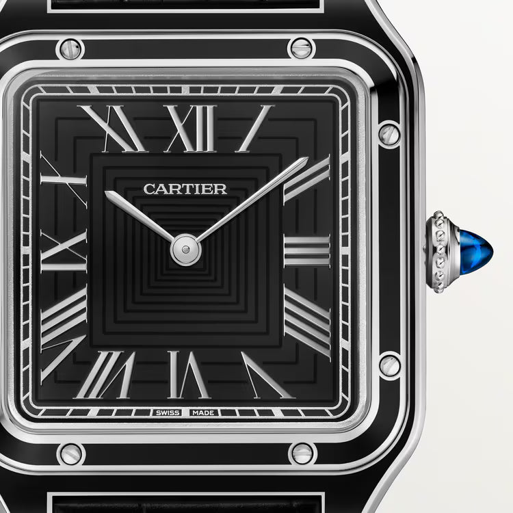 Santos-Dumont – Silver Dial & Leather Strap