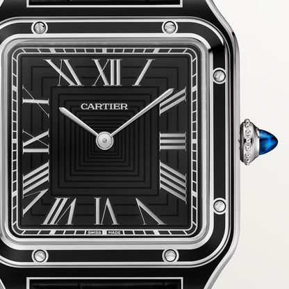 Santos-Dumont – Silver Dial & Leather Strap