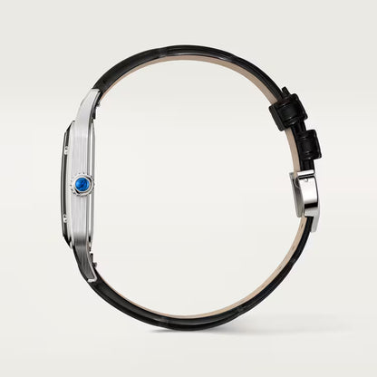 Santos-Dumont – Silver Dial & Leather Strap