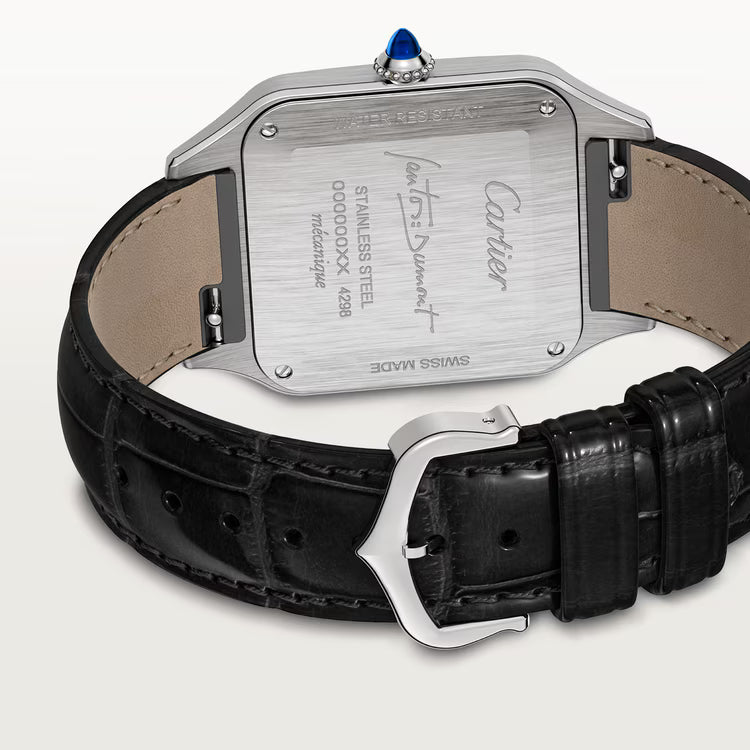 Santos-Dumont – Silver Dial & Leather Strap