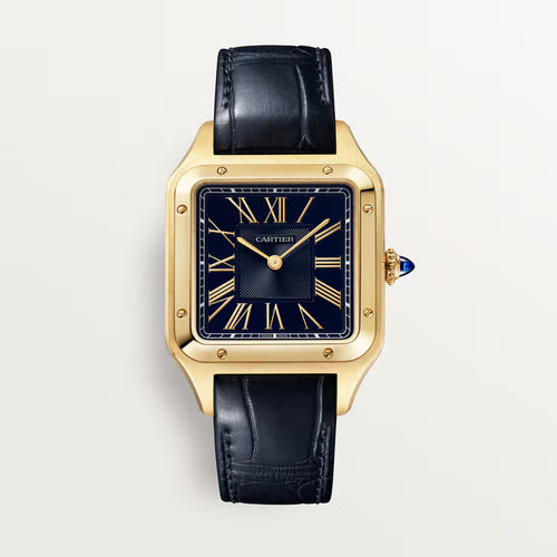 Santos-Dumont – Yellow Gold & Navy Blue