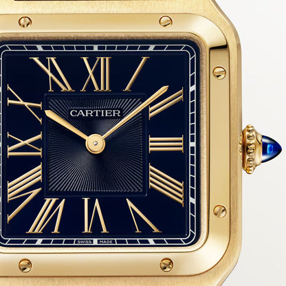 Santos-Dumont – Yellow Gold & Navy Blue