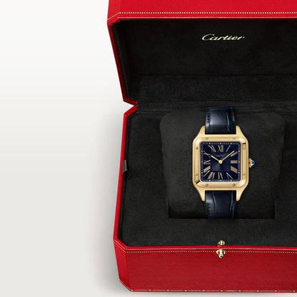 Santos-Dumont – Yellow Gold & Navy Blue