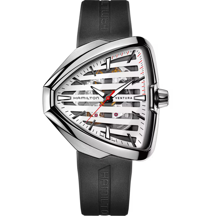 Ventura Elvis80 Auto – Skeleton Dial & Black Strap