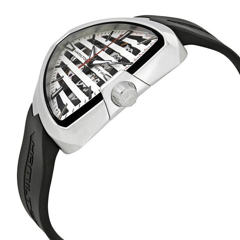 Ventura Elvis80 Auto – Skeleton Dial & Black Strap