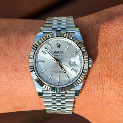 Rolex Datejust 41 – White Dial & Jubilee Bracelet