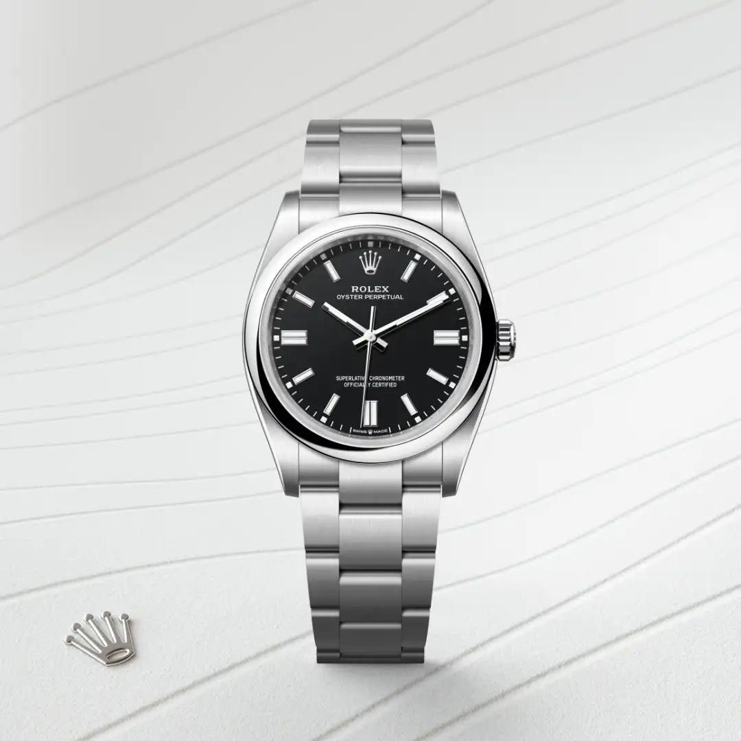 Oyster Perpetual – Black Dial & Oystersteel