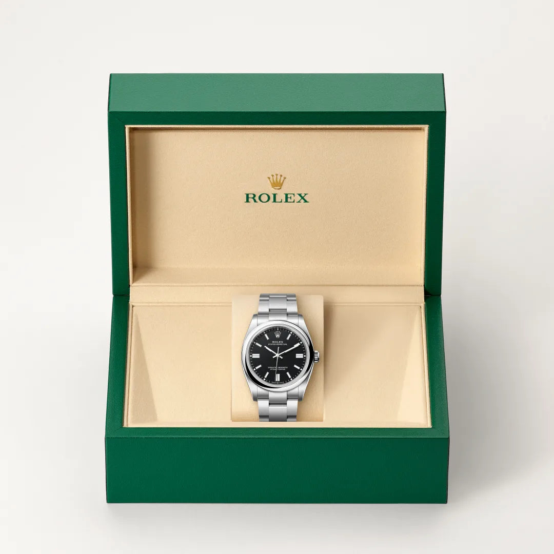 Oyster Perpetual – Black Dial & Oystersteel