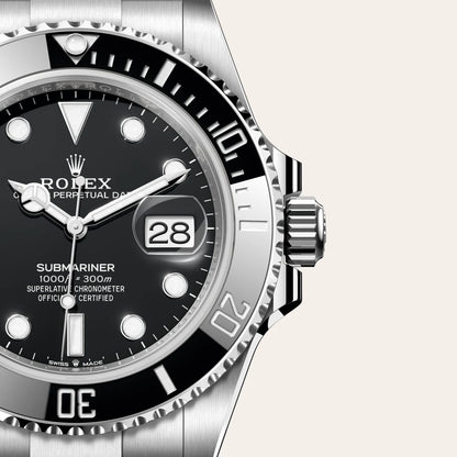 Submariner Date Oyster, 41 mm, acier Oystersteel