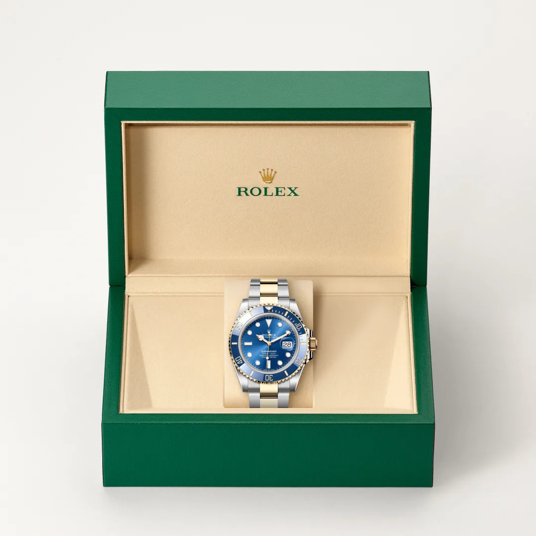 Submariner Date Oyster, 41 mm, acier Oystersteel et or jaune