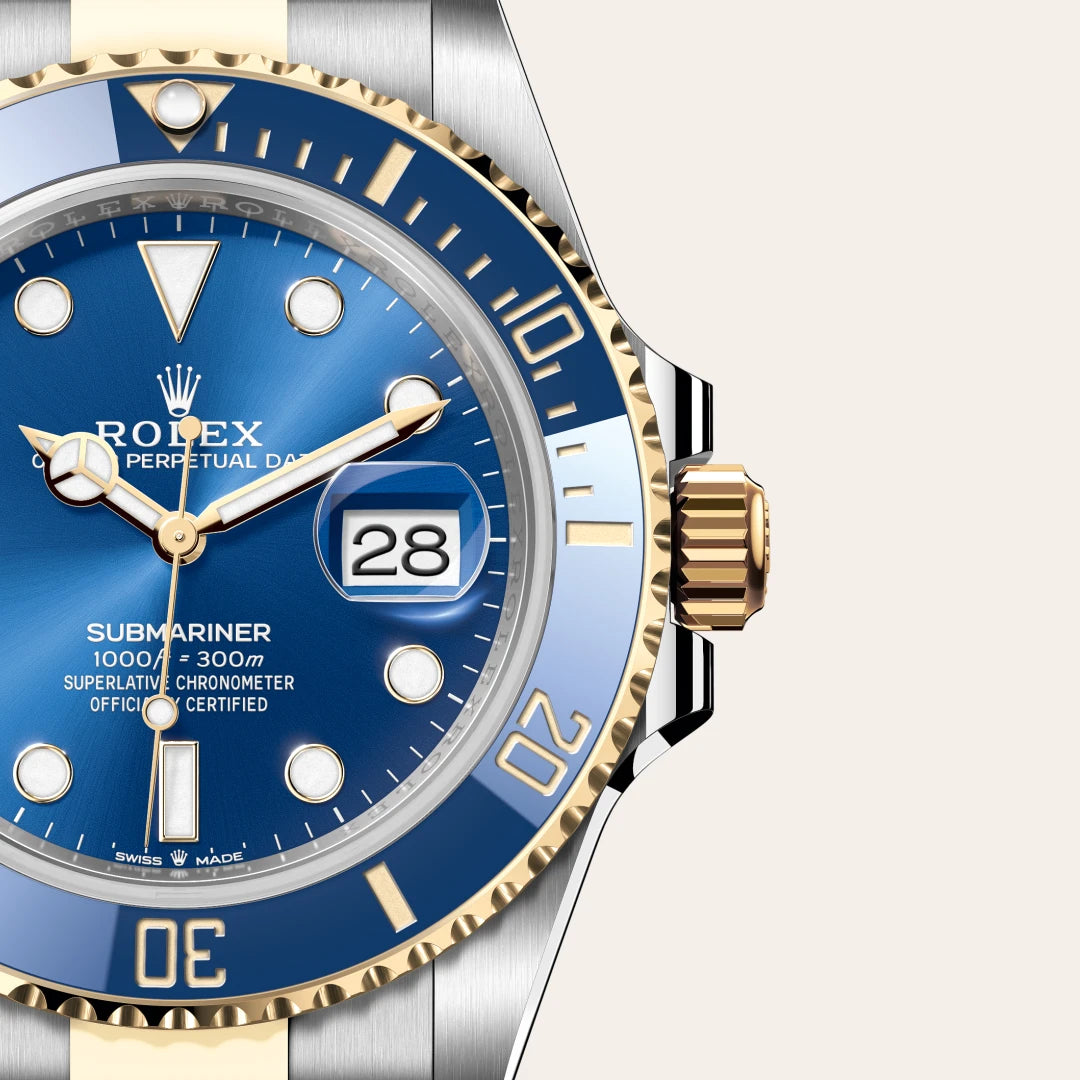 Submariner Date Oyster, 41 mm, acier Oystersteel et or jaune