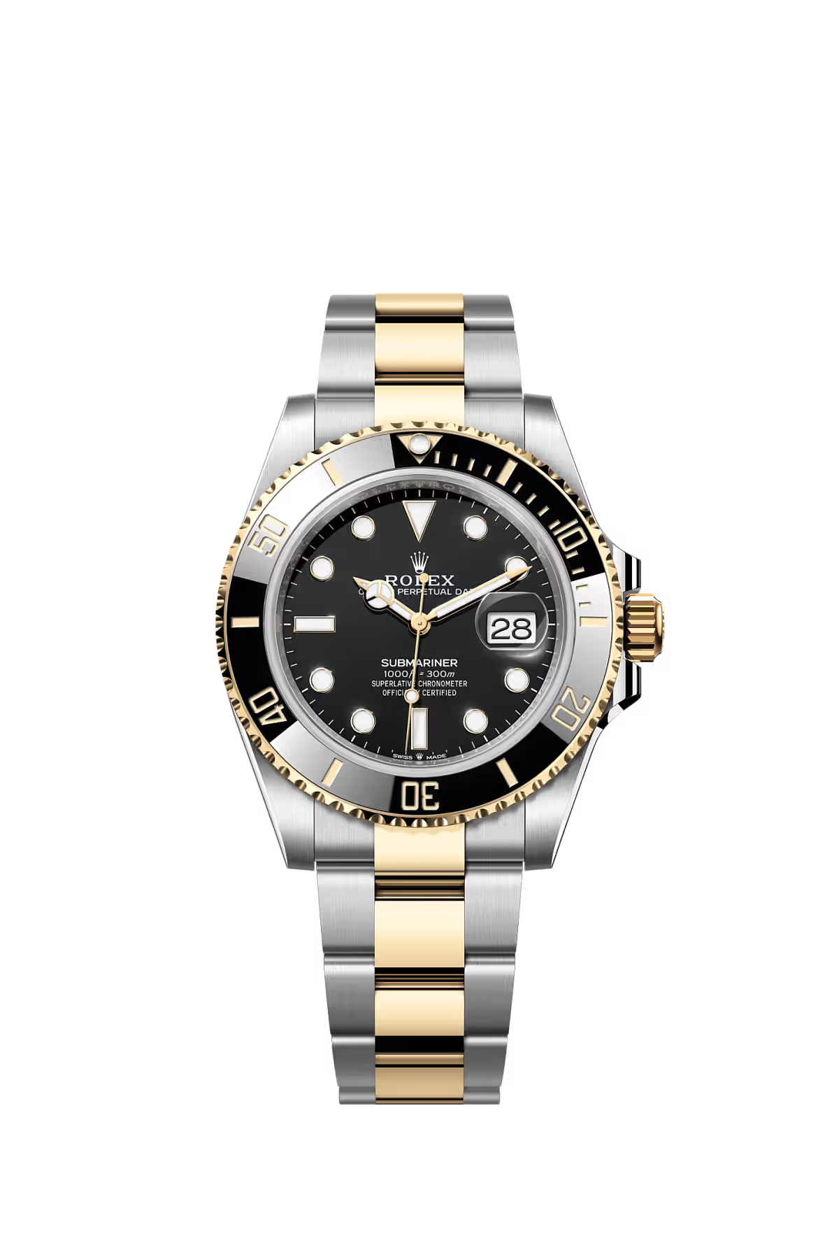 Submariner Date Oyster, 41 mm, acier Oystersteel et or jaune