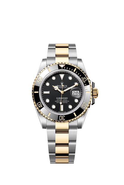 Submariner Date Oyster, 41 mm, acier Oystersteel et or jaune