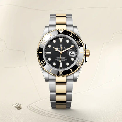 Submariner Date Oyster, 41 mm, acier Oystersteel et or jaune