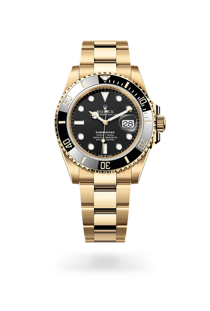 Submariner Date Oyster, 41 mm, or jaune