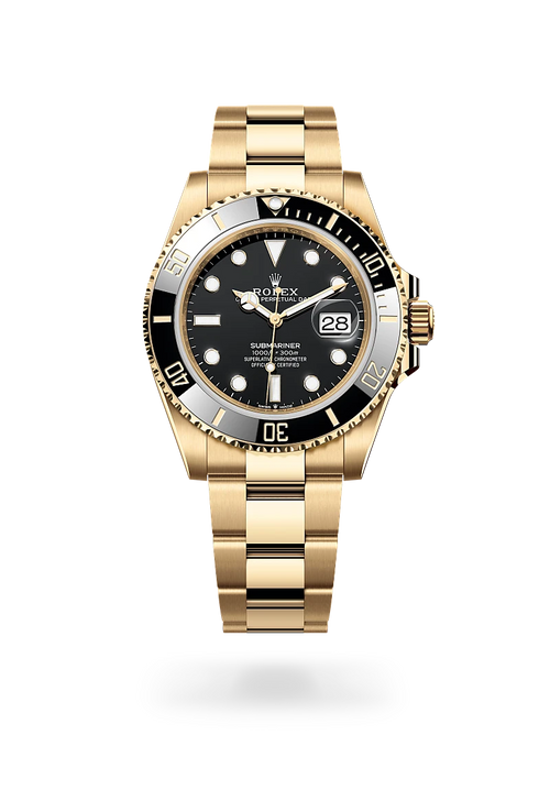 Submariner Date Oyster, 41 mm, or jaune